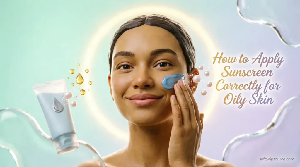 how to apply sunscreen correctly for oily skin