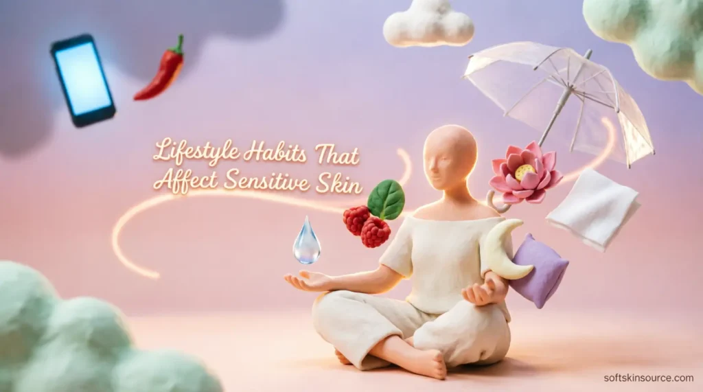 lifestyle habits that affect sensitive skin
