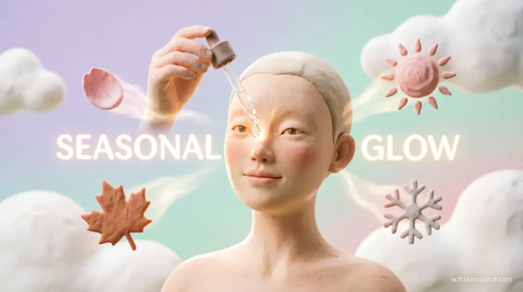 seasonal adjustments for sensitive skin in a korean skincare routine