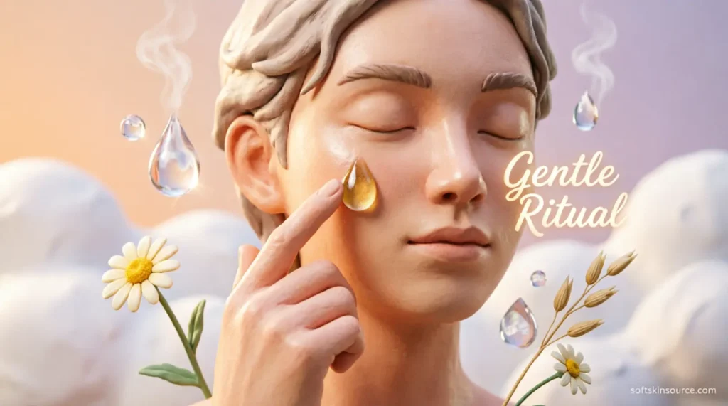 step-by-step skin care routine for dry sensitive skin