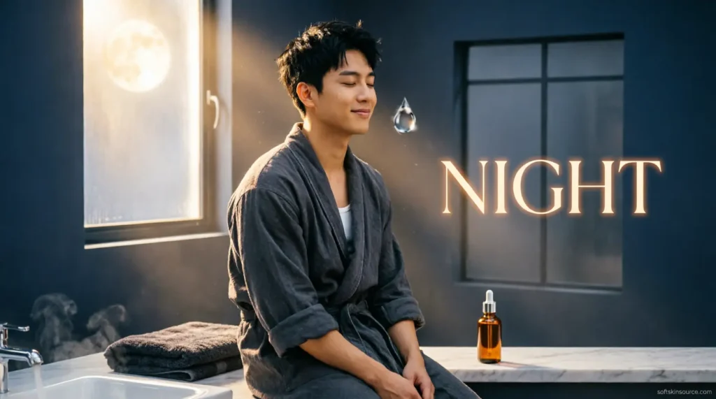 the essential men's skincare routine night