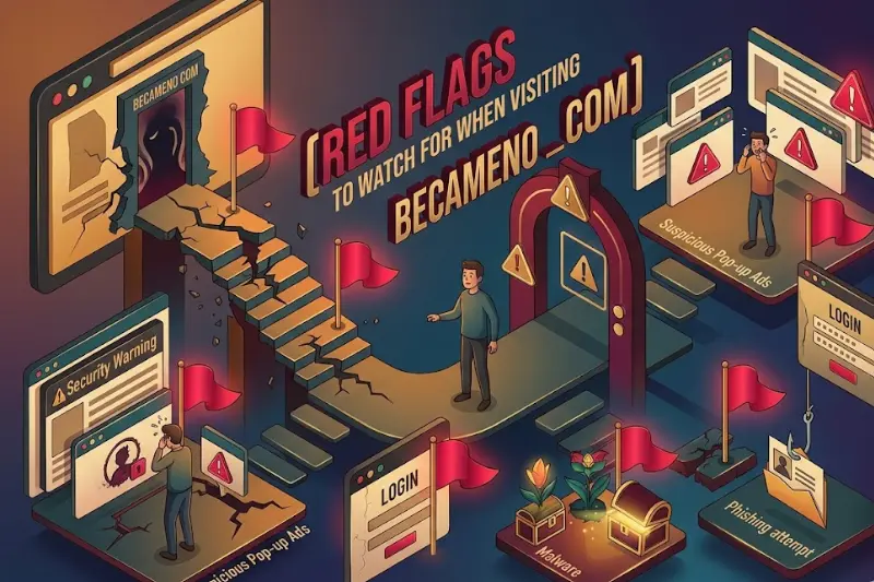 red flags to watch for when visiting becameno com
