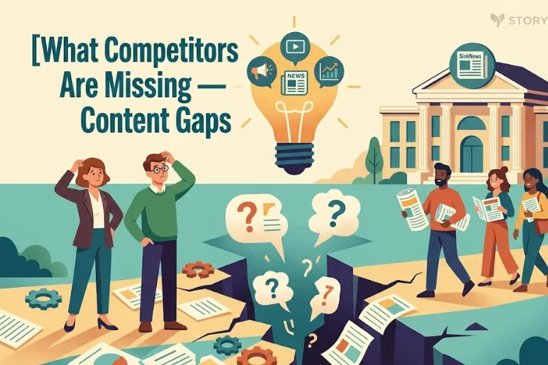 what competitors are missing — content gaps sinknews com fills